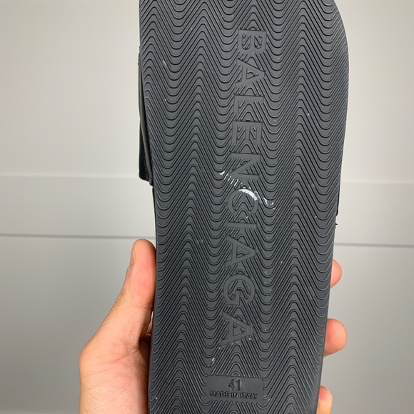 Balenciaga Political Campaign Black Pool Slides - Picture 4 of 5
